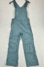 Duluth Trading Co Overalls Womens Lx29 Fir Green Ripstop Heirloom Gardening Bibs