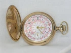 ANTIQUE 18S GOLD FOIL O'HARA DIAL 1883 WALTHAM GOLD FILL POCKET WATCH, RUNNING!