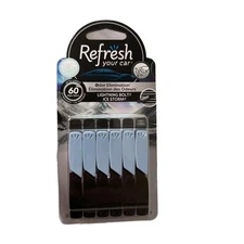 Refresh Air Freshener Auto Dual Scent Vent Sticks, Lightning Bolt Ice Storm Scen