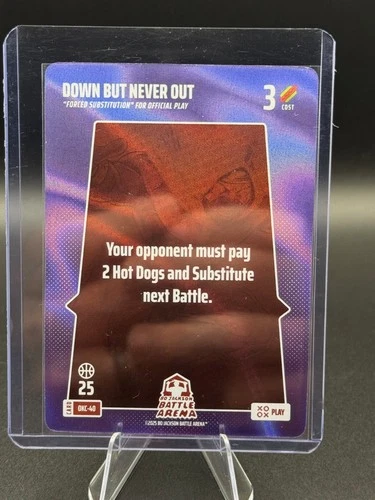 Bo Jackson Battle Arena: OKC Foil Play Card: OKC-40 Down But Never Out