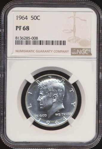 1964 Kennedy Half Dollar NGC PF 68