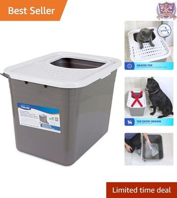 Enclosed Cat Litter Box Plastic Large Entry Privacy Keep Litter In