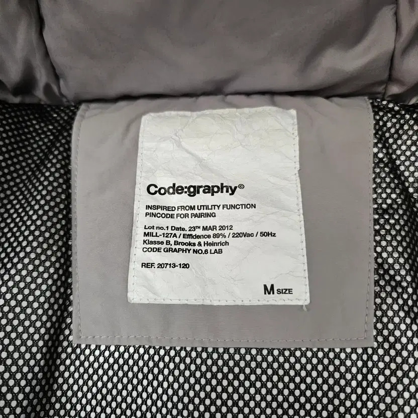 Codegraphy Puff Down Padded Jacket Wide Fit M Siz… - image 7