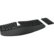 Microsoft Sculpt Ergonomic Wireless Keyboard, Keypad, with Palm Rest