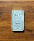5 oz Silver Bar -  Secondary Market .999 Fine