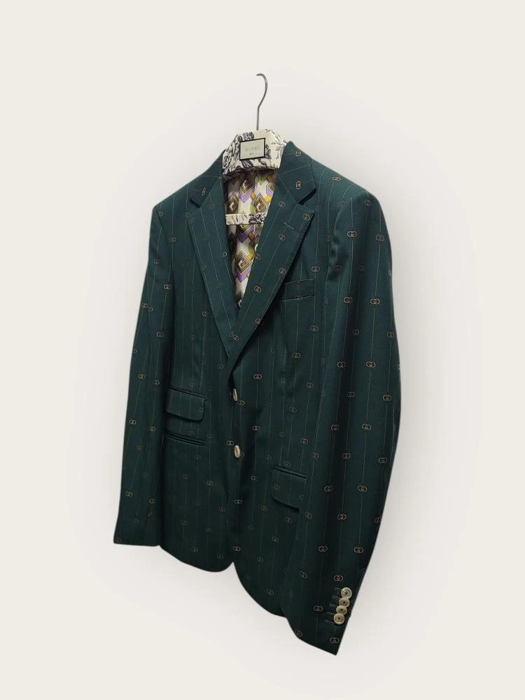 Gucci Set Tuta Jacquard Verde Fai da Te Multi Logo GG 46 44033085