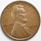 1933-P Lincoln Wheat Penny Cent Extremely Fine (XF)