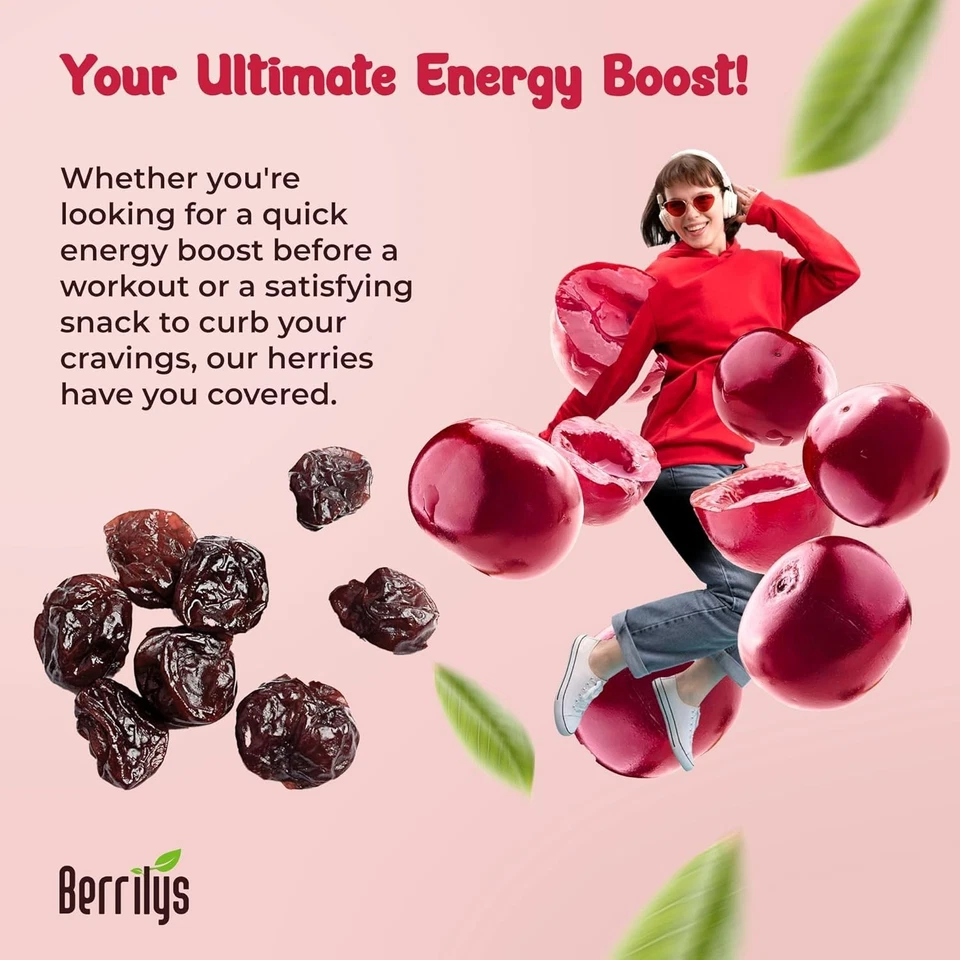 Delicious 5 lb Organic Unsweetened Pitted Dried Tart Cherries - Ideal for Salads - Image 4 of 4