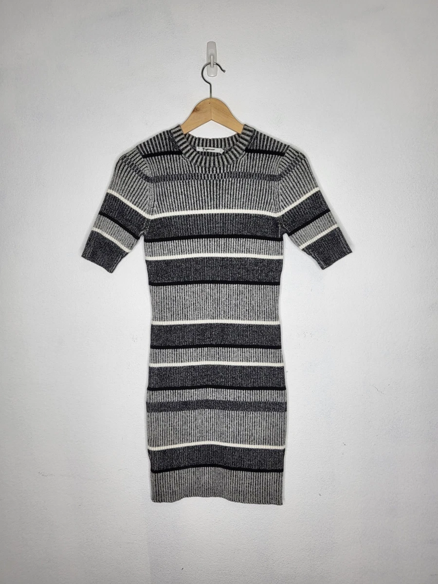 alexander wang rib knit dress Alexander Wang ribbed-knit logo-detail Mini Dress | Pink