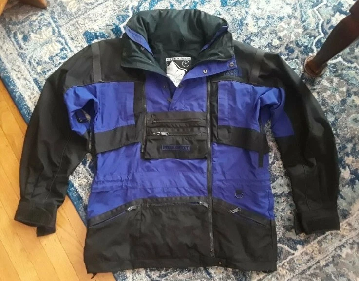 VinTagE The NORTH FACE STEEP TECH JACKET L BLUE BLACK SCOT SCHMIDT