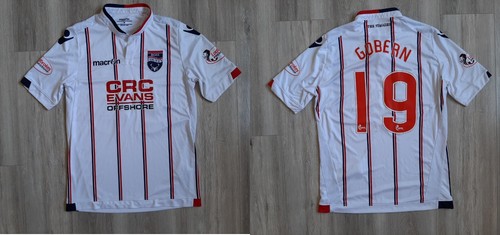 Ross County Away football shirt 2016/2017 Jersey M Soccer Scotland #Oscar Gobern