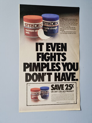STRIDEX Werbung Vintage Magazin Anzeige Original 80er