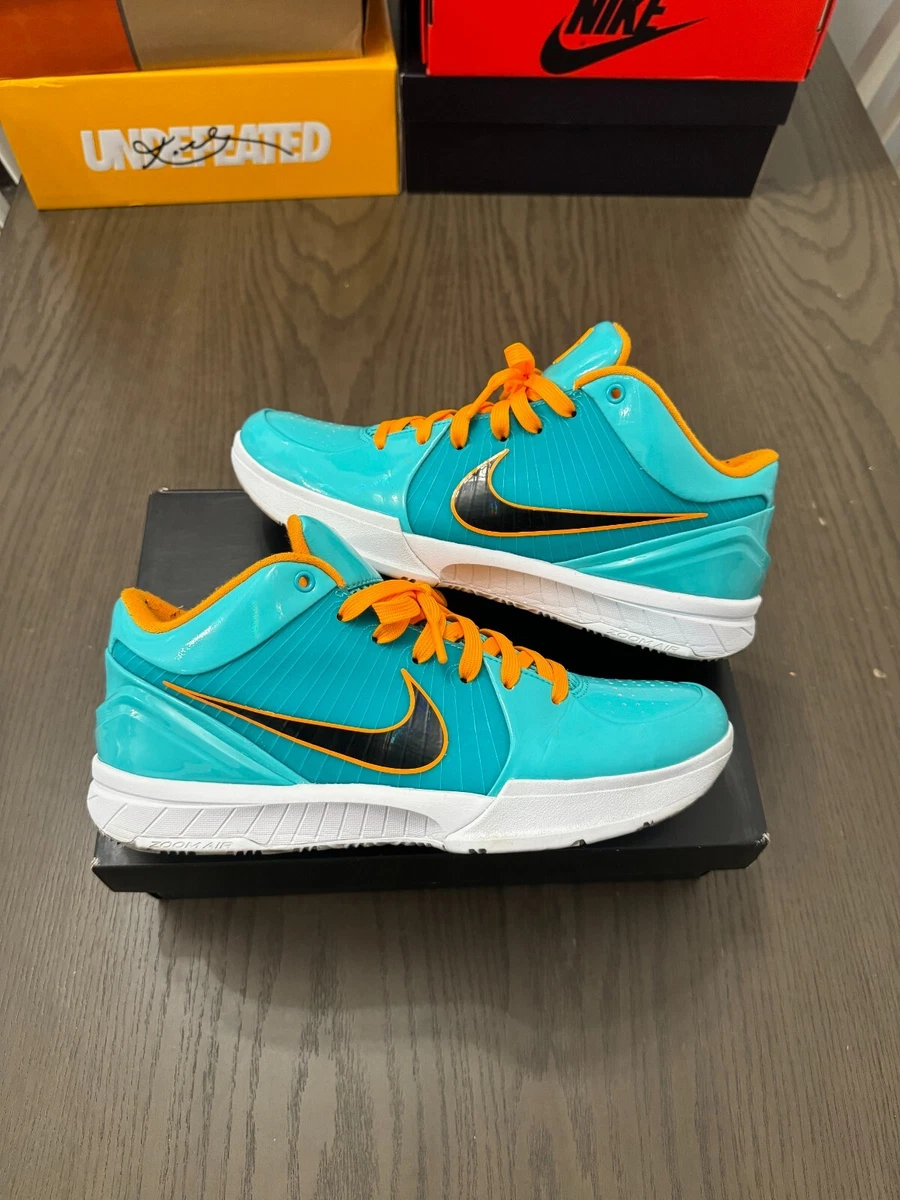 NIKE Kobe 4 UNDEFEATEDアクアブルー/オレンジ Nike Undefeated x Kobe 4 Protro Hyper Jade for Sale | Authenticity