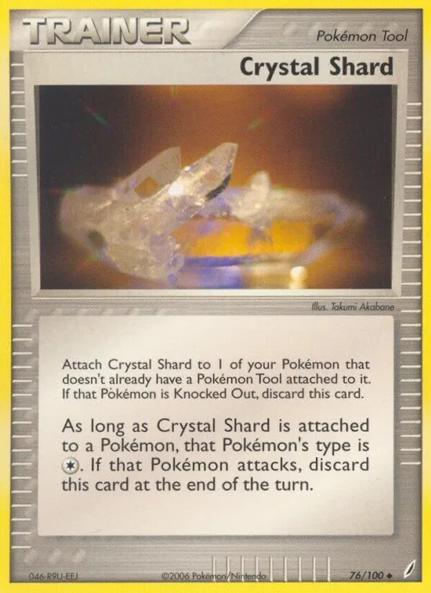 Crystal Shard 76/100 Crystal Guardians Uncommon Played Pokemon DNA GAMES