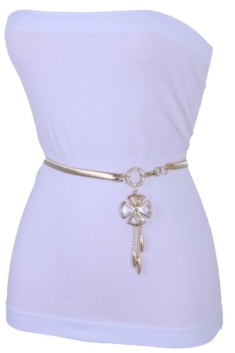 Layered Faux Pearl Flower Ribbon Belt | eBay display picture 1