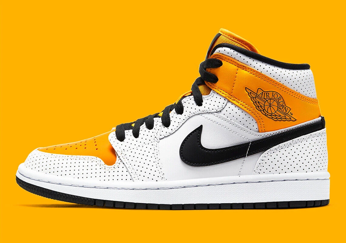 Nike Women's Air Jordan 1 Retro Mid Laser Orange BQ6472-107 New | eBay