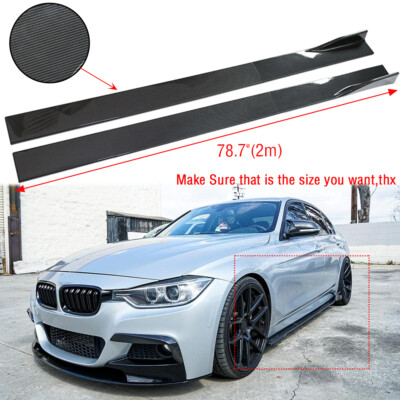 78.7'' /2M Side Skirt Rocker Spoiler Panel Lip For 3 Series 325i 330i 335i 340i