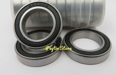 Uxcell F6802-2RS Flange Ball Bearing 15x24x5mm Sealed Chrome Bearings