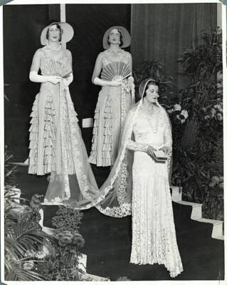 Some Of The Dresses Seen At The Parade At The Royal Spa Rooms At Har - Old Photo