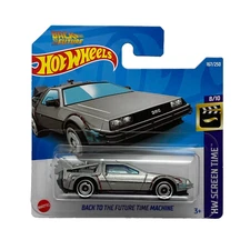 Back to the Future Time Machine Hot Wheels Screen Time 2022 Short Card HCV54