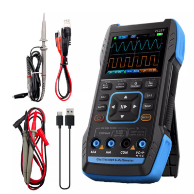 FNIRSI 2C23T Handheld Digital Oscilloscope Multimeter+ Function Signal Generator