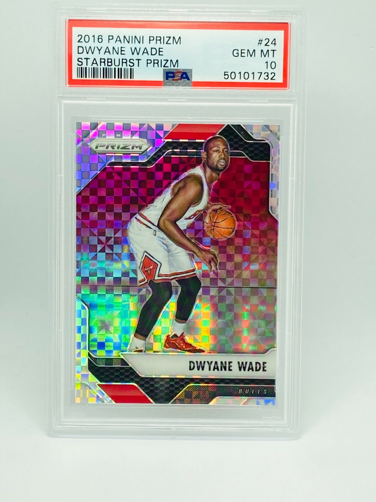 2016-17 Panini Prizm Dwyane Wade Starburst #24 PSA 10 Pop.5
