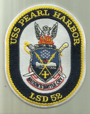 USS PEARL HARBOR LSD 52 U.S.NAVY PATCH LANDING DOCK SHIP SAILOR READ FULL AD