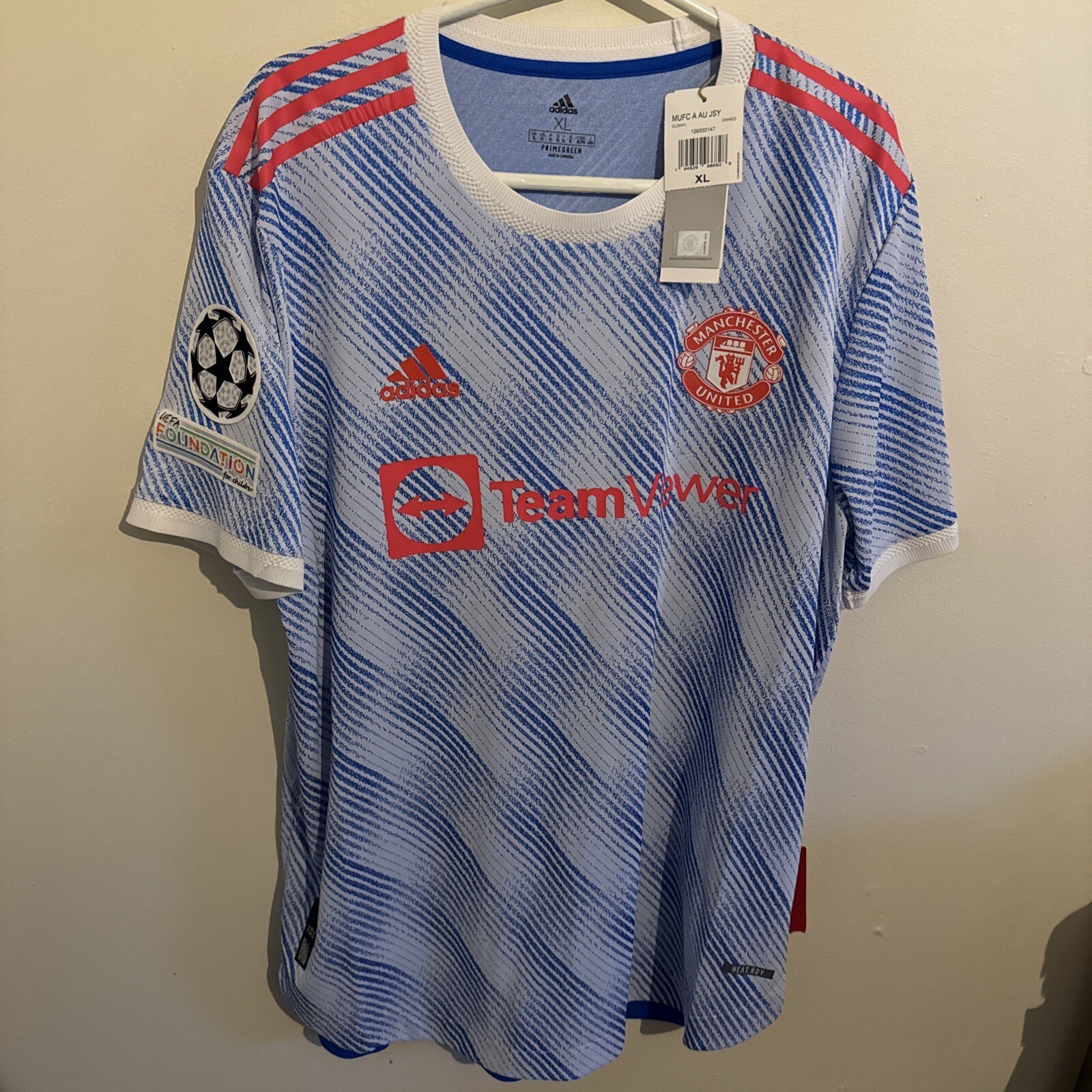 manchester united 21 22 away authentic jersey