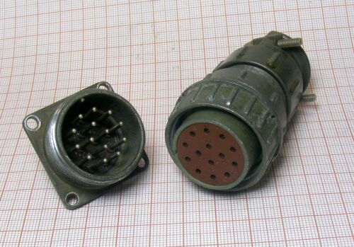 Connector 14-pin to military radio station MALE + FAMALE [M1-SZ1] - Picture 1 of 5