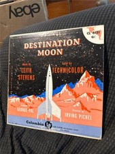 Vintage Destination Moon 1950 Vinyl Record Columbia Records 33RPM