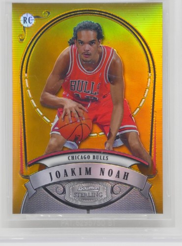 2007-08 Bowman Sterling Gold Refractors Joakim Noah/99 Rookie š„Beckett 9.5 GEM - Picture 2 of 6