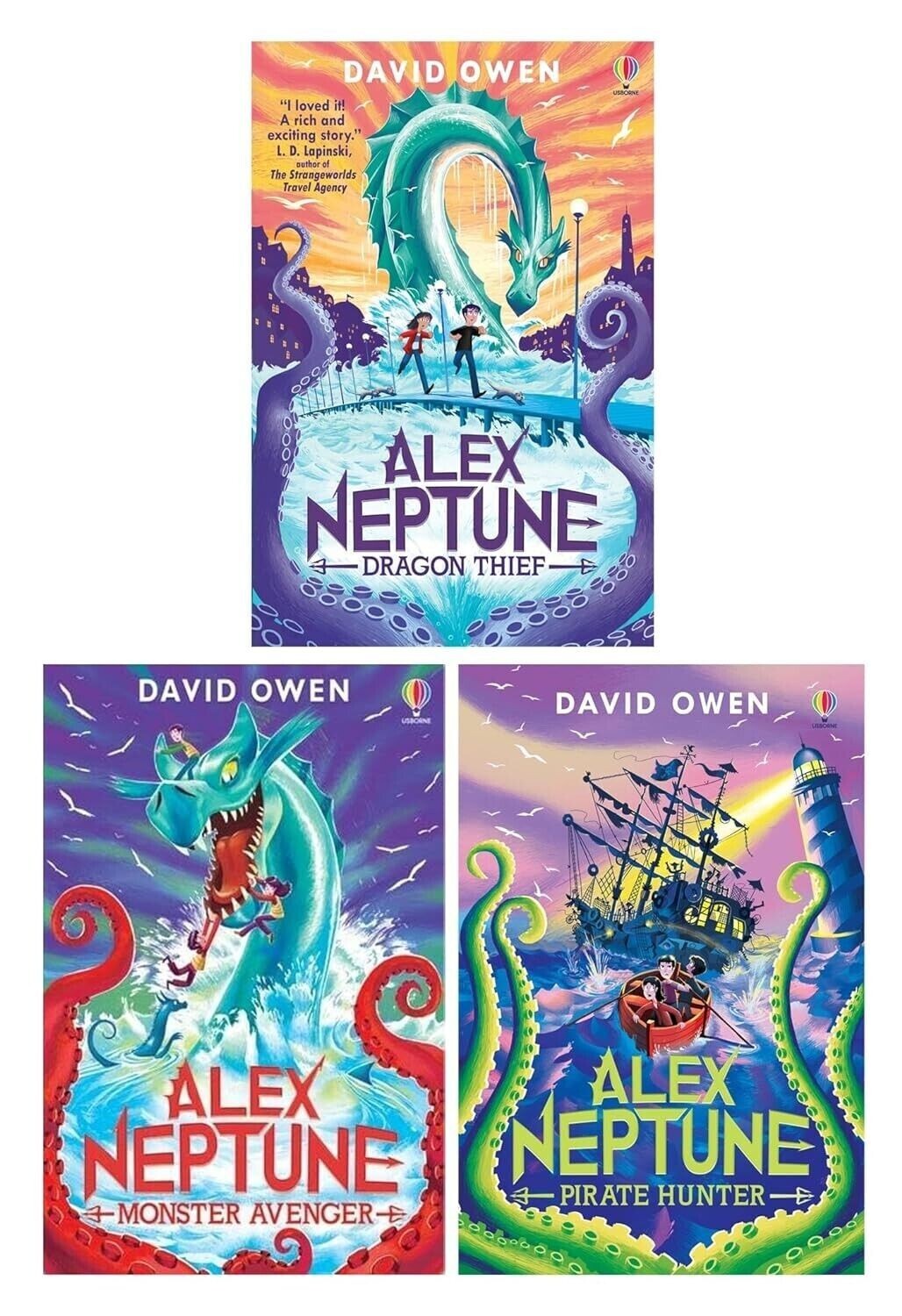 Alex Neptune Series Collection 3 Books Set by David Owen Dragon Thief