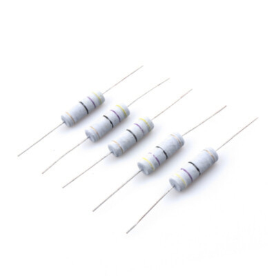 5 PCS 100 ohm 100R 5Watt Carbon Film Resistors 5% Tolerance