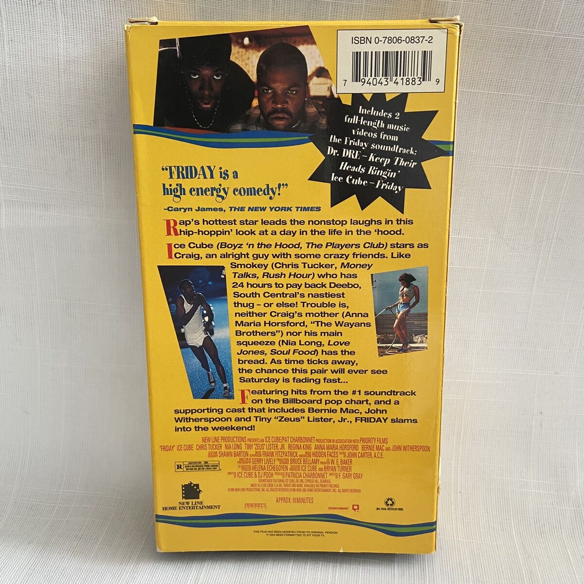 Friday VHS Used VCR Video Tape Movie Ice Cube, Chris Tucker, Bernie Mac Friday VHS Used VCR Video Tape Movie Ice Cube, Chris Tucker, Bernie Mac