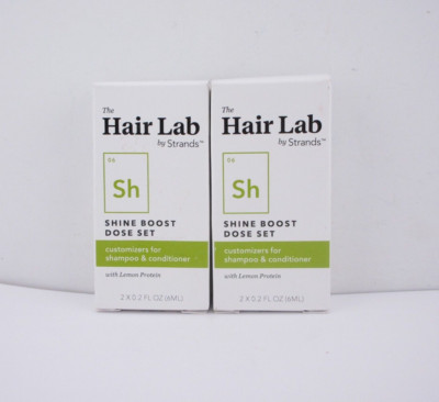 The Hair Lab Shine Boost Dose Set, Shampoo & Conditioner, 2 fl oz each, 2 boxes