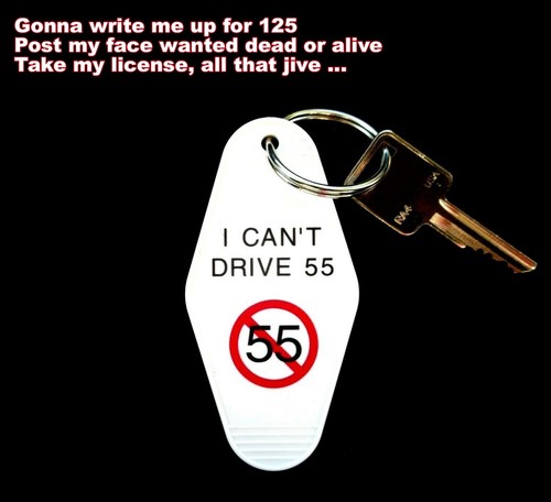  I CAN T DRIVE 55 Red Rocker SAMMY HAGAR KEY TAG Decal Three Lock Box 1980 s EBay