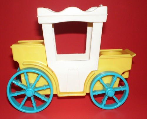 Vintage Fisher Price Little People Castle Carriage King's Royal Coach #993
