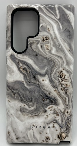 BURGA Case Samsung S22 Ultra Snowstorm Grey Marble - Afbeelding 1 van 3