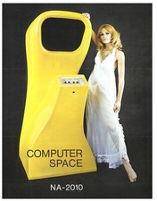 Computer Space NA-2010 Video Arcade Nutting Associates FLYER - Brochure - Ad image