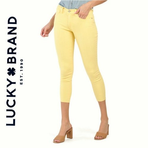 Mid Rise Ava Skinny Cropped Jeans. Size 