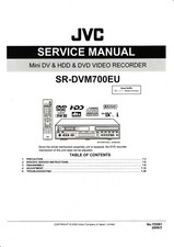 Service Manual Guide For JVC SR-DVM700