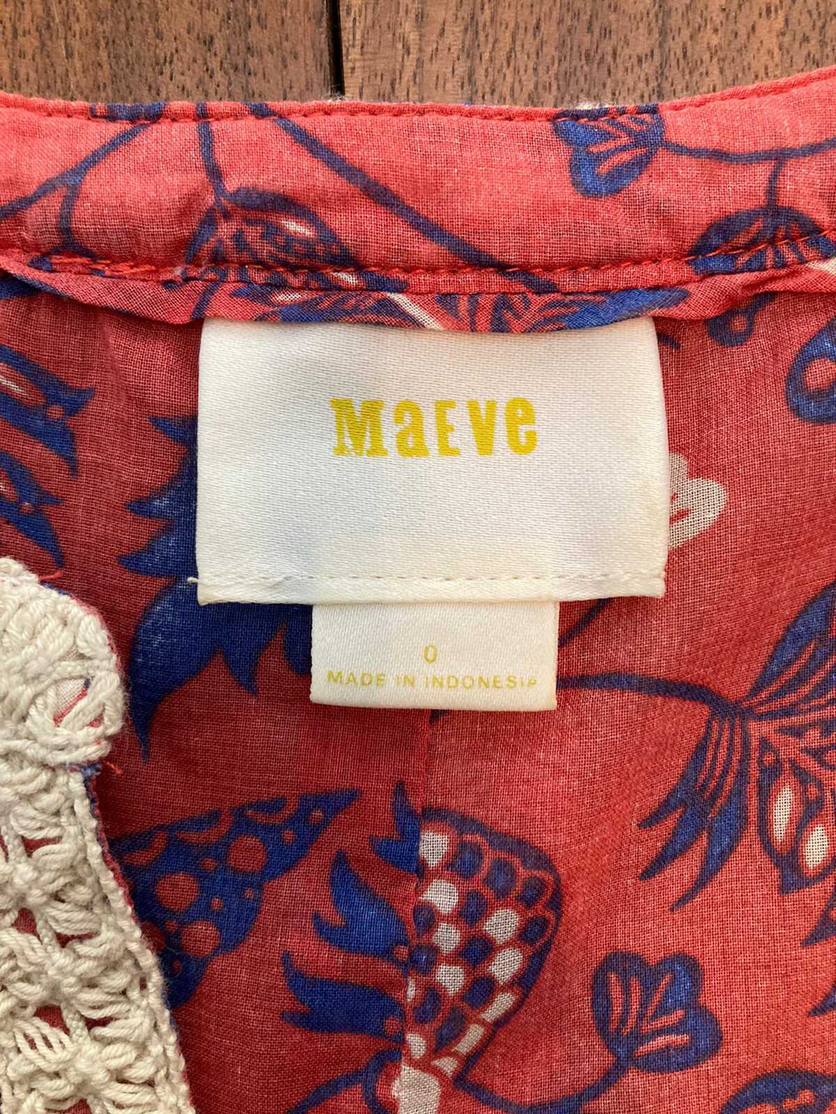 Dress Set 2pc By Maeve In Pink & Red, Size: S main image 1