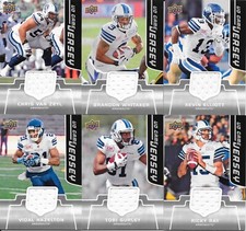 2016 Upper Deck CFL Toronto Argonauts set of 6 Jersey cards
