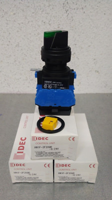 3X HW1F-2F20QD-G-24V IDE SWT 2-POSITION SELECTOR SWITCH 2 NO CONTACTS ILLUMINATE
