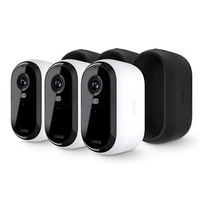 Arlo Essential 2K (2nd Generation) Security Camera   White (3 Pack)
