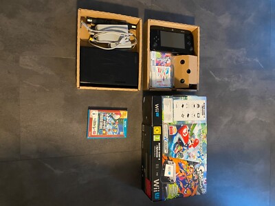 Nintendo Wii U Mario Kart 8 32GB Premium Pack - Schwarz und 3 Spielen