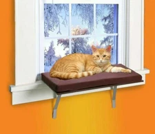 Pet Cat Window Perch Seat Bed Kitty Shelf Indoor Mount Kitten Window Sill Perch