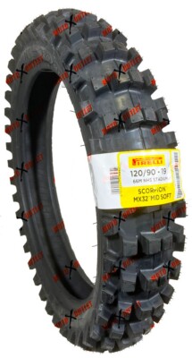 Pirelli 120/90-19 Rear Tire MX32 Mid Soft Dirt Bike Motorcycle