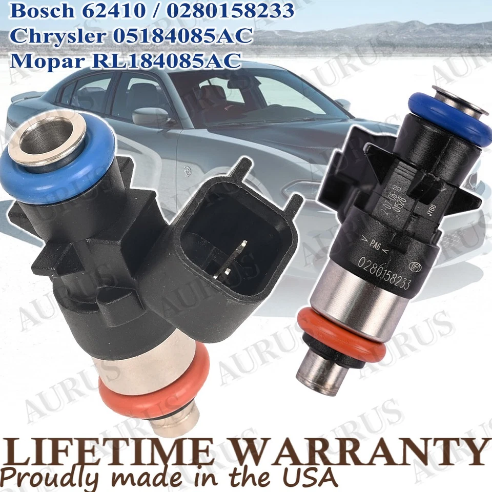 Inyectores de combustible X6 OEM AURUS NUEVOS para Jeep Wrangler 2012-2019 3,6 L V6 0280158233 Foto 3 de 4