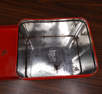 Vintage Oceanic Cut Plug Union Made Tobacco Tin Nautical Ship Detroit  Michigan
